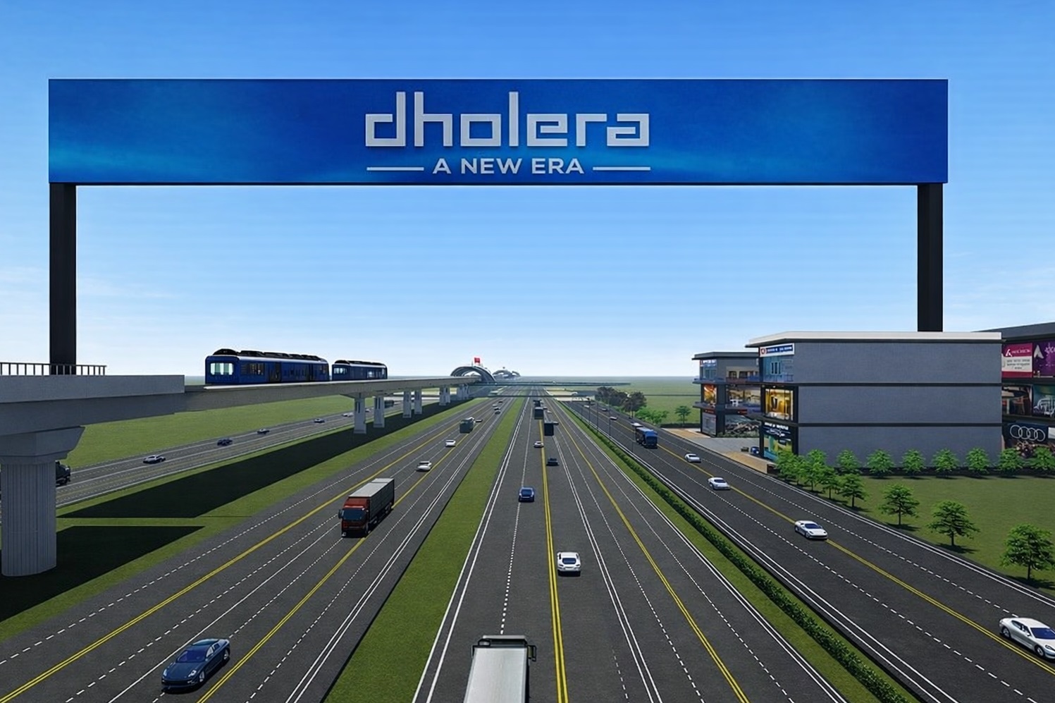Dholera Smart City Architecture Blueprint Left