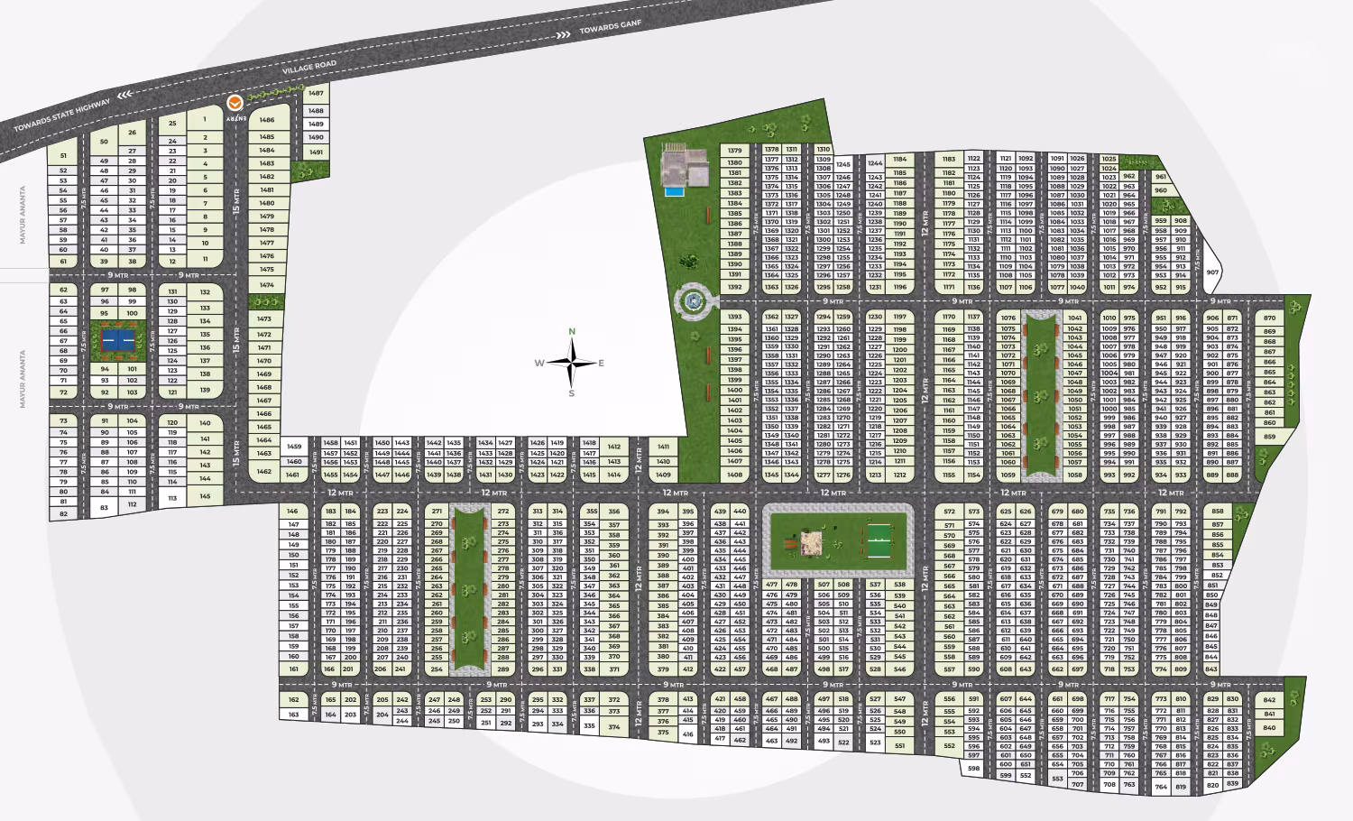 Mirrikh Mayur Ananta II Floor and Site Plan