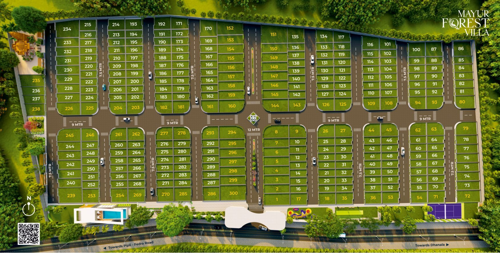 Mayur Forest Villa Floor and Site Plan
